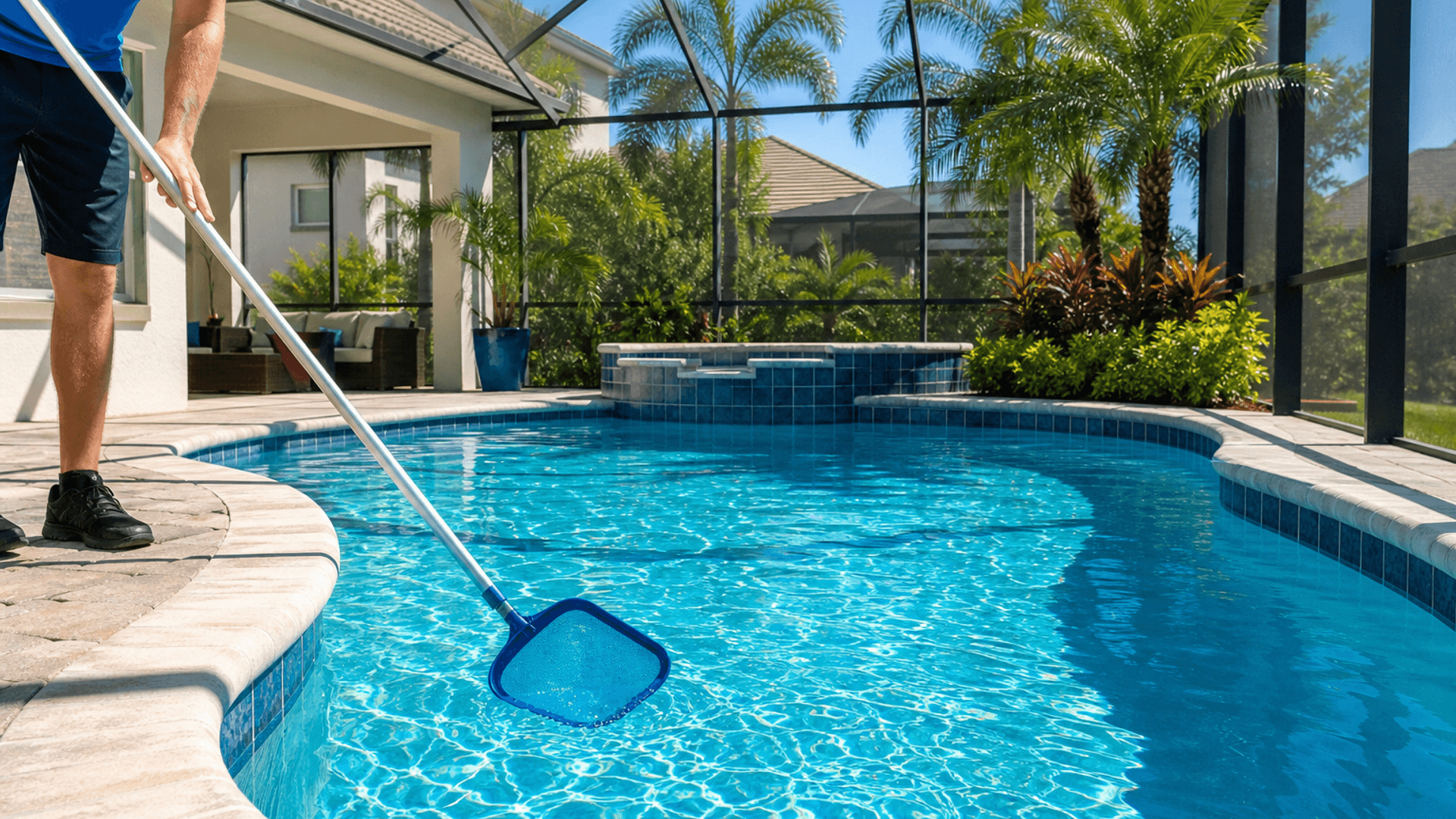 weekly pool cleaning